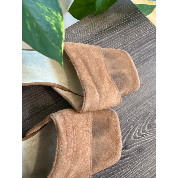 Women’s size 8 Brown peep toe heels - Picture 4 of 9